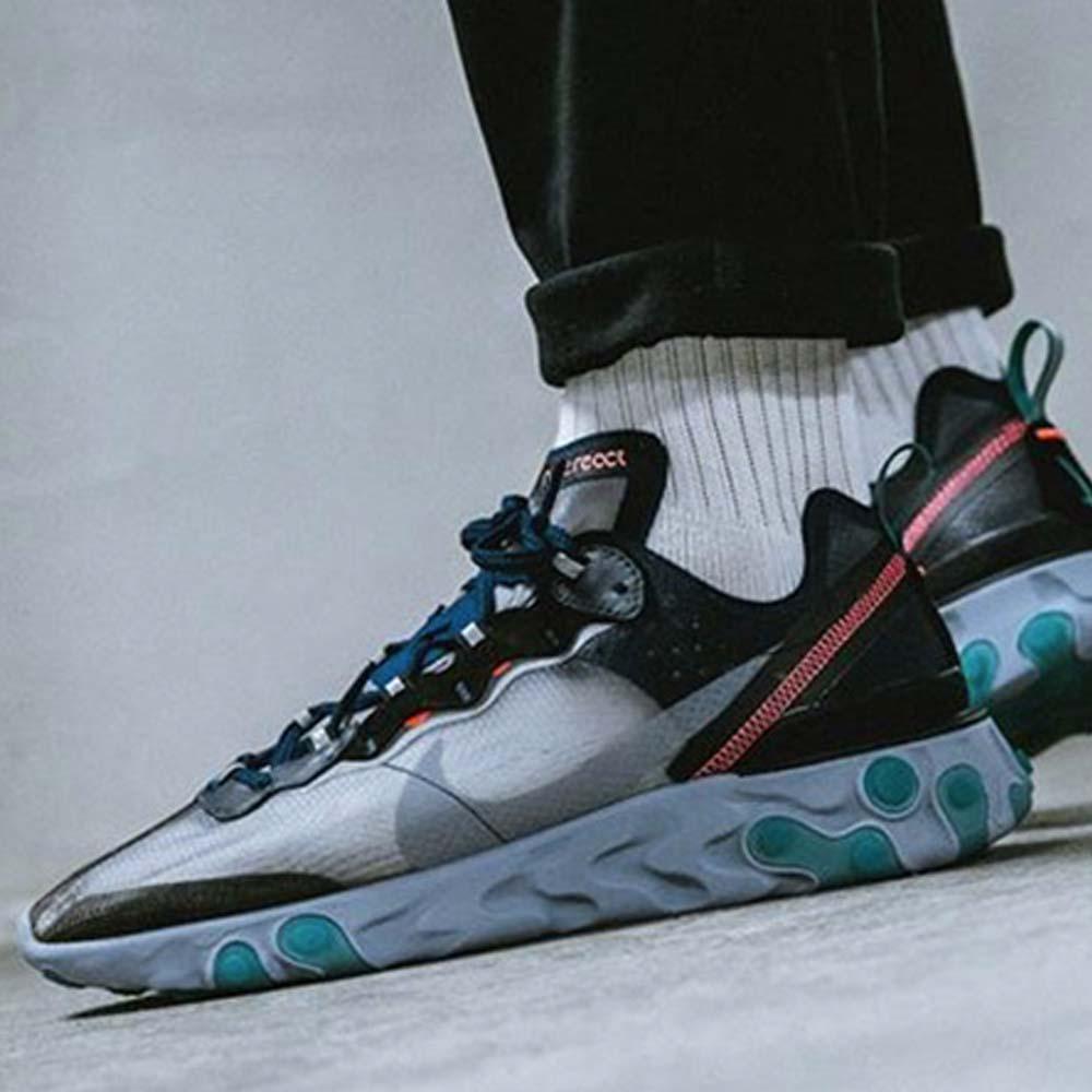 Exclusive Nike React Element 87 Miami Pink — UK 3 | EU 35.5 | US 3.5 — Side View