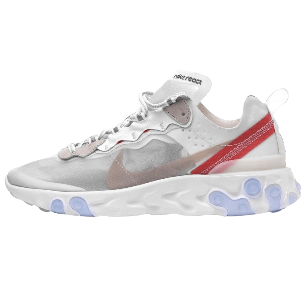 Exclusive Nike React Element 87 Sail Light Bone — UK 3 | EU 35.5 | US 3.5 — Front View