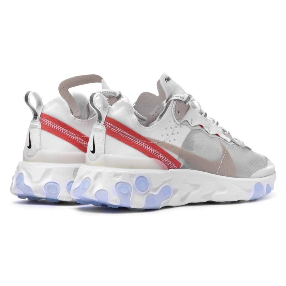 Exclusive Nike React Element 87 Sail Light Bone — UK 3 | EU 35.5 | US 3.5 — Back View