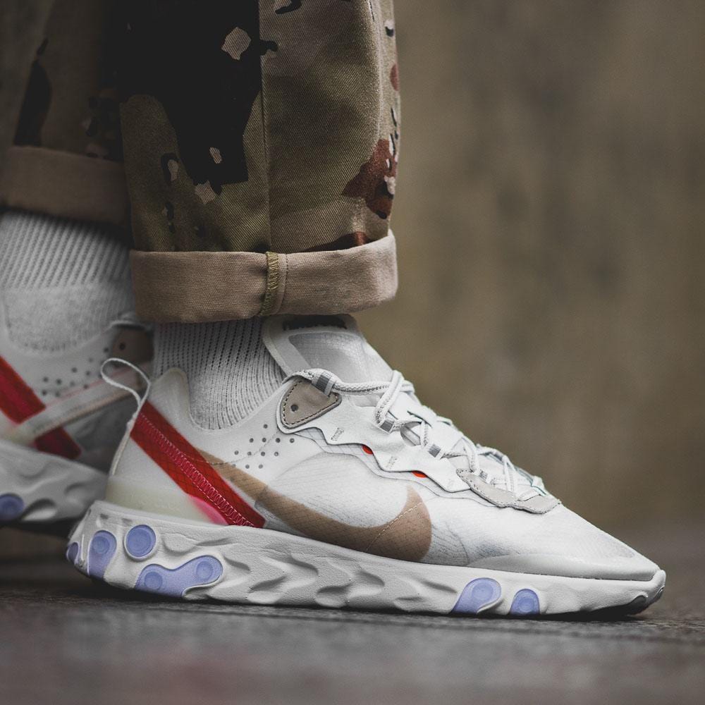 Exclusive Nike React Element 87 Sail Light Bone — UK 3 | EU 35.5 | US 3.5 — Alternate View 7