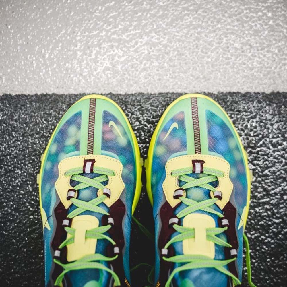 Exclusive Undercover x Nike React Element 87 Blue Volt — UK 3 | EU 35.5 | US 3.5 — Alternate View 7