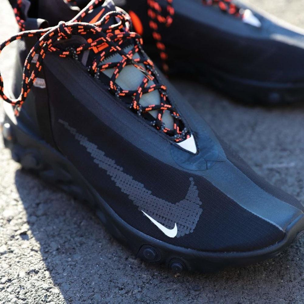 Exclusive Nike React SP Mid ISPA Black — UK 3 | EU 35.5 | US 3.5 — Back View