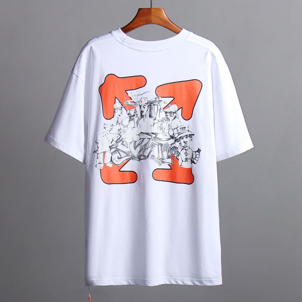 Exclusive OFF-White Arrow logo print T-shirt#71 — White — Size S — Detail View