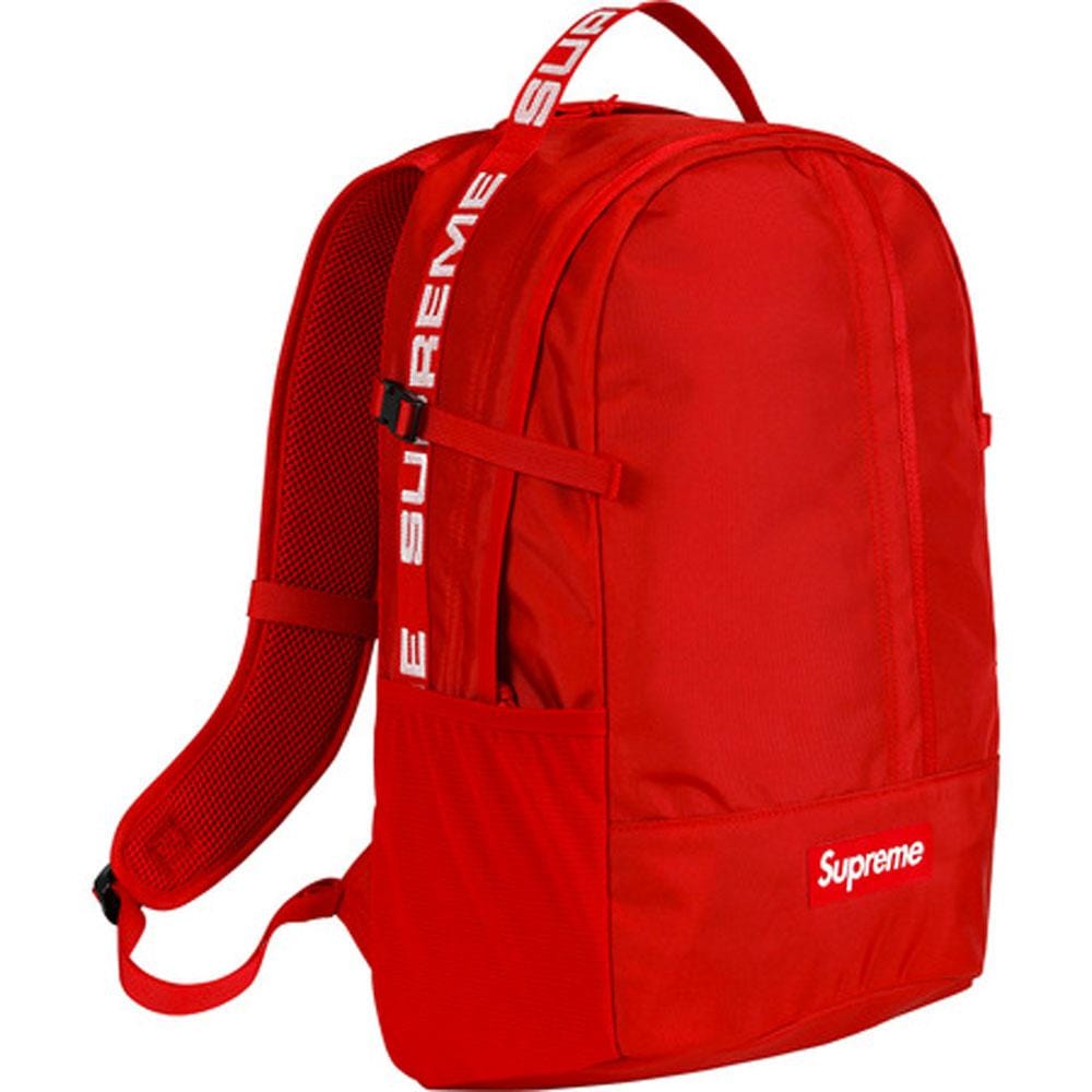 Exclusive Supreme Backpack (SS18) Red — Front View