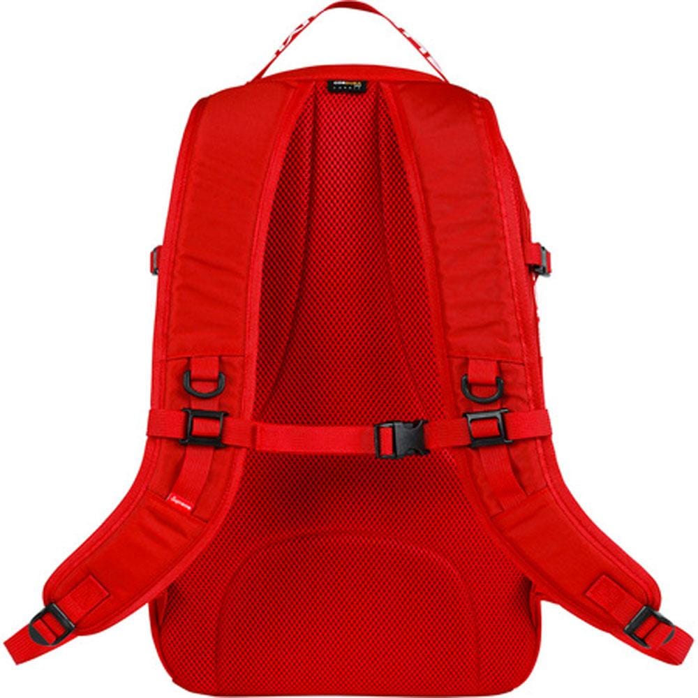 Exclusive Supreme Backpack (SS18) Red — Side View