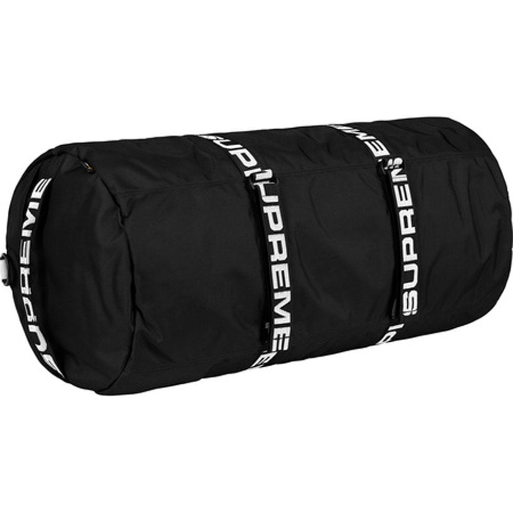 Exclusive Supreme Duffle Bag (SS18) Black — Back View
