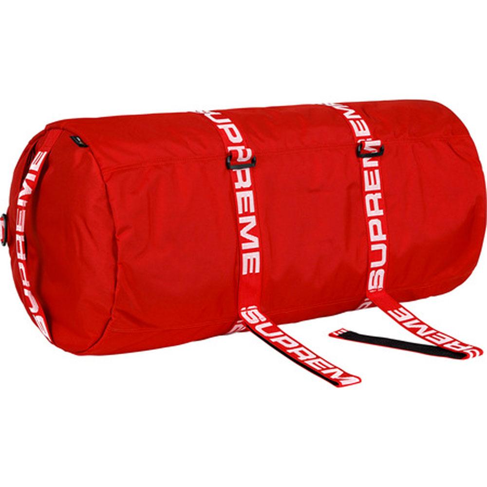Exclusive Supreme Duffle Bag (SS18) Red — Back View