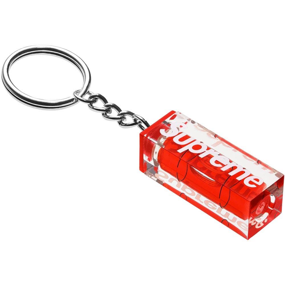 Exclusive Supreme Level Keychain Red — Front View