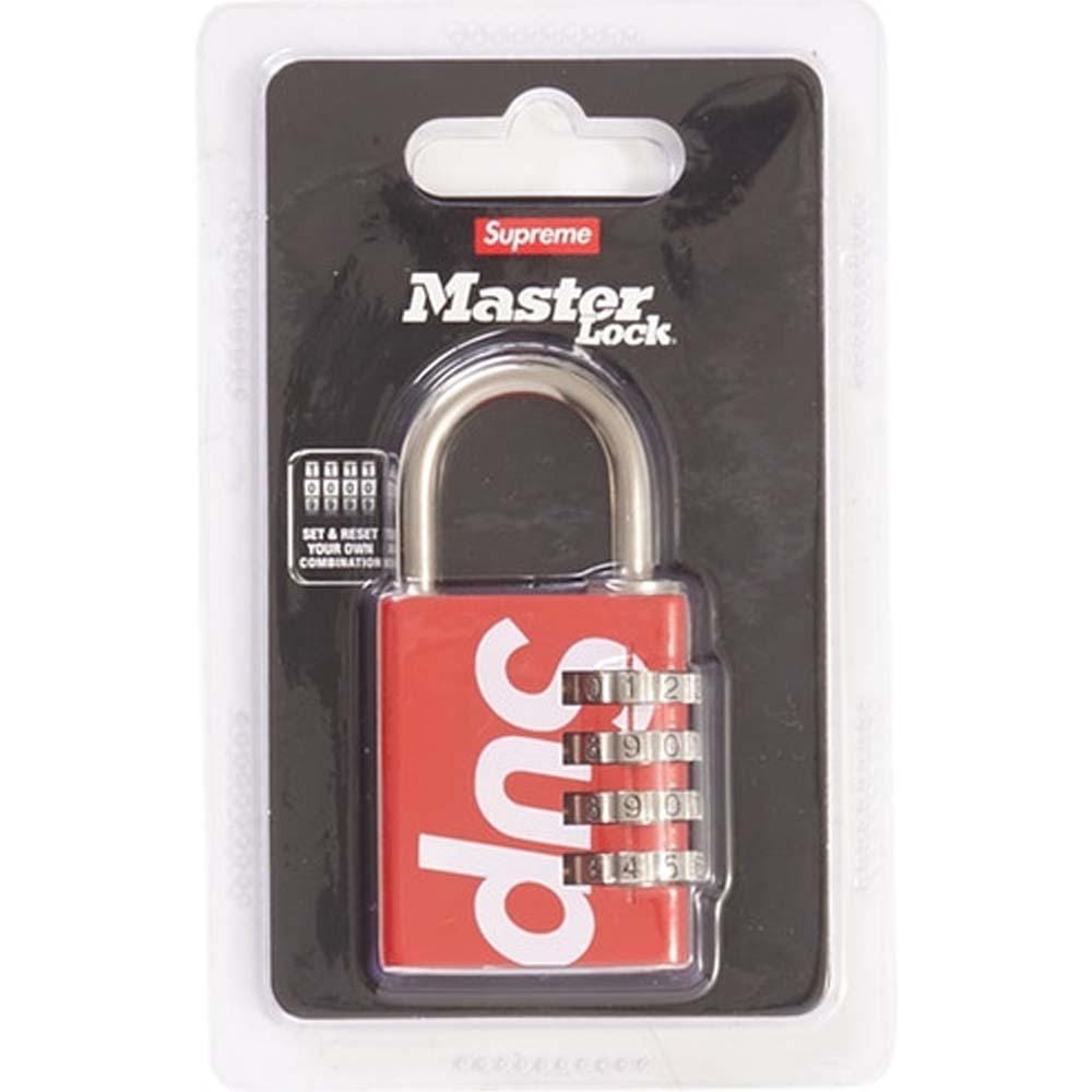 Exclusive Supreme Masterlock Numeric Lock Red — Front View
