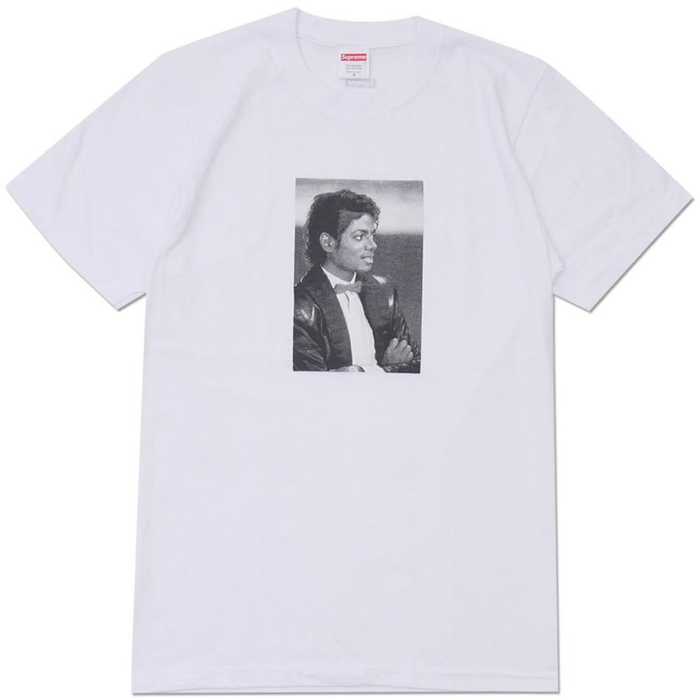 Exclusive Supreme Michael Jackson Tee White — XXS — Front View