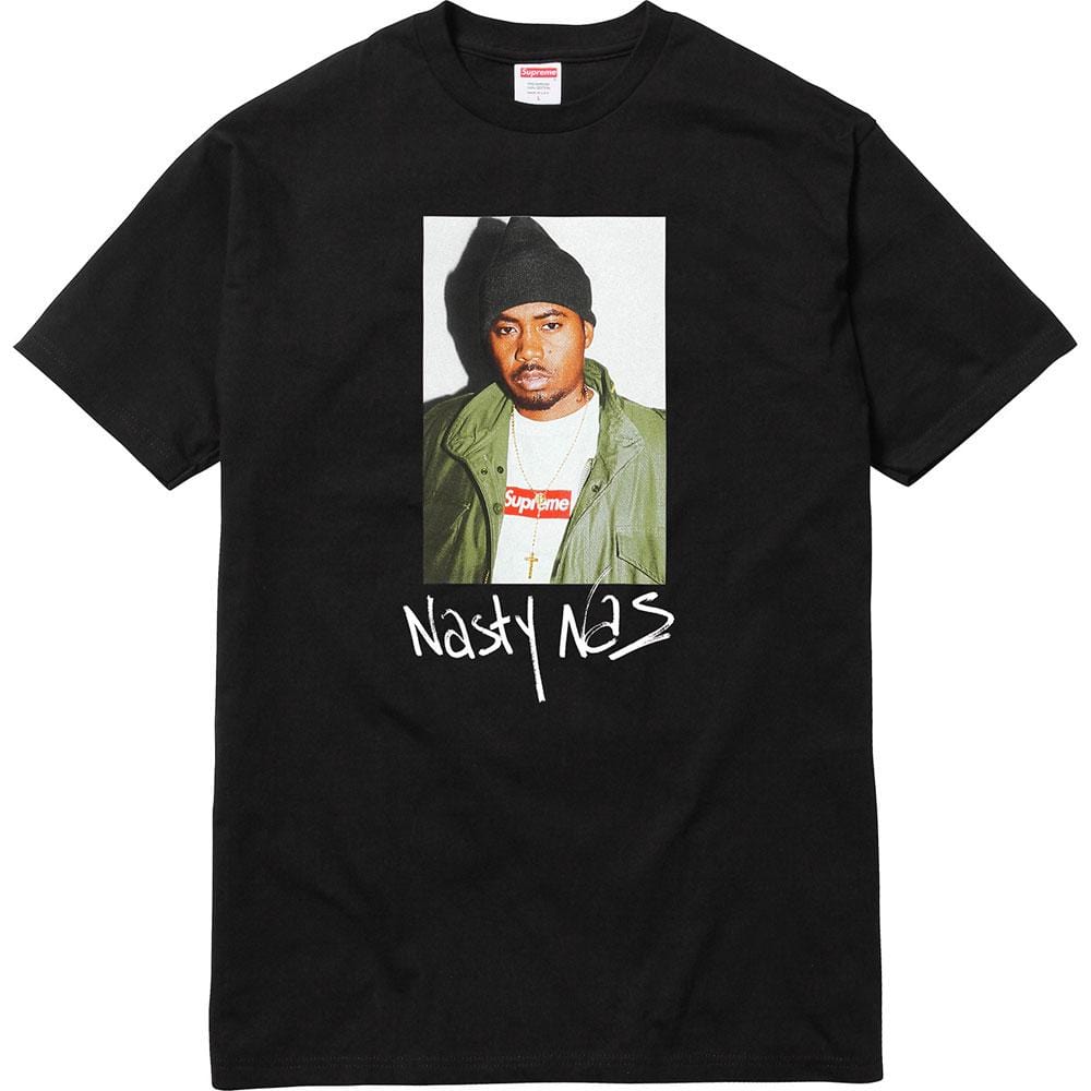 Exclusive Supreme Nas Tee - Black — XXS — Front View