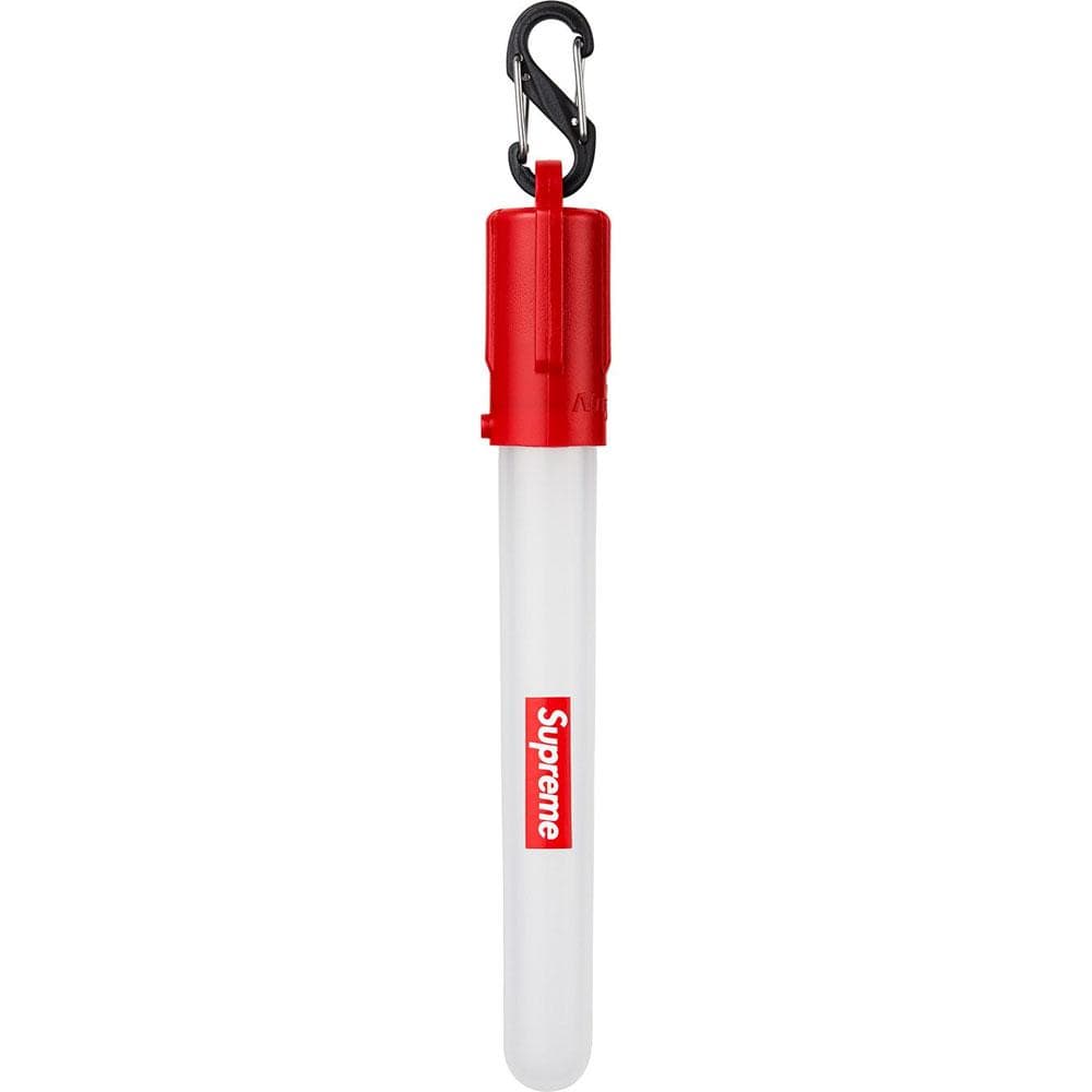 Exclusive Supreme Night Lite Keychain Red — Side View