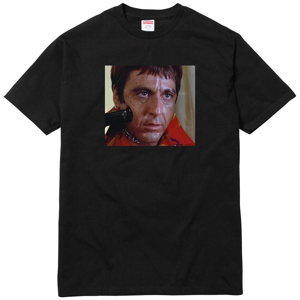 Exclusive Supreme Scarface Shower Tee - Black — XXS — Front View