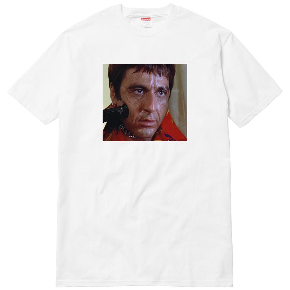 Exclusive Supreme Scarface Shower Tee - White — XXS — Front View