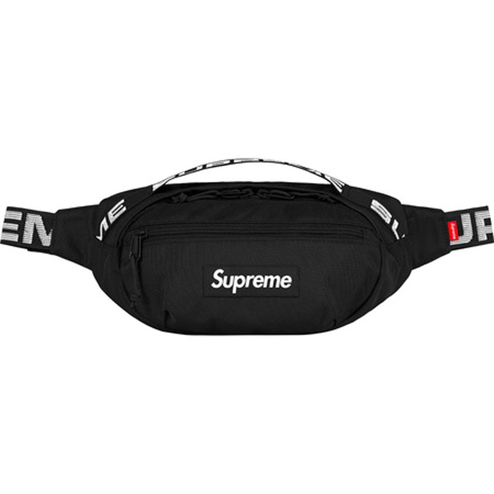 Exclusive Supreme Waist Bag (SS18) Black — Front View