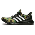 Exclusive BAPE x adidas Ultra Boost Green Camo — UK 3.5 | EU 36 | US 4 — Front View