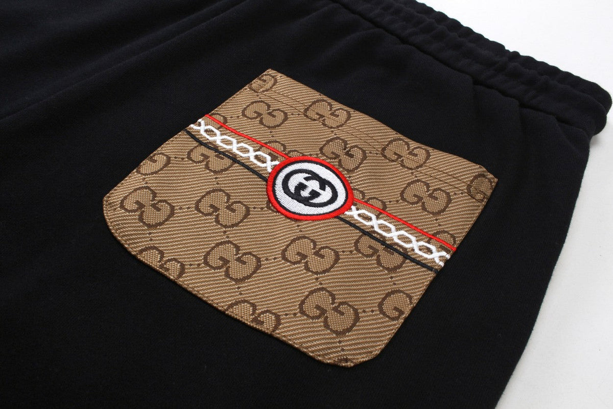 Exclusive Gucci GG Side-Stripe Drawstring Shorts — XS — Detail View