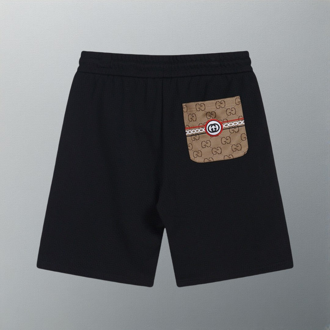 Exclusive Gucci GG Side-Stripe Drawstring Shorts — XS — Back View