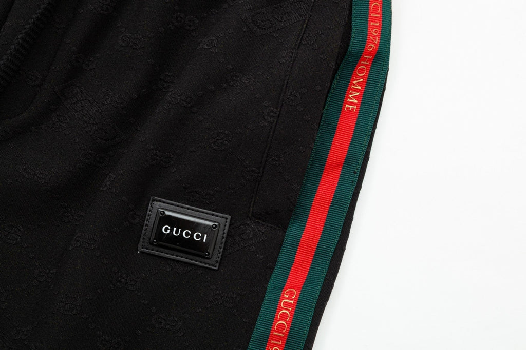 Exclusive Gucci Web Stripe Track Pants in Black — M — Lifestyle View