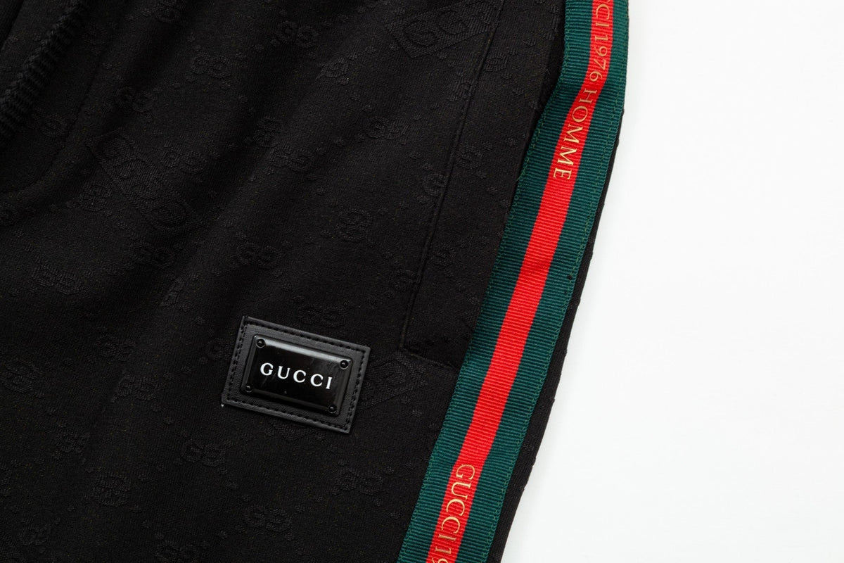 Exclusive Gucci Web Stripe Track Pants in Black — M — Lifestyle View