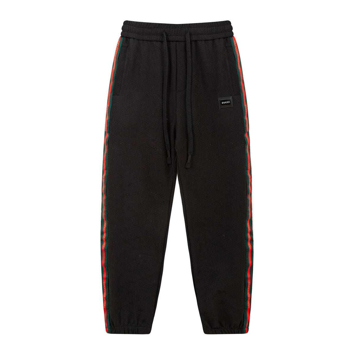 Exclusive Gucci Web Stripe Track Pants in Black — M — Side View