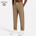 Exclusive Gucci GG Monogram Drawstring Pants — S — Front View