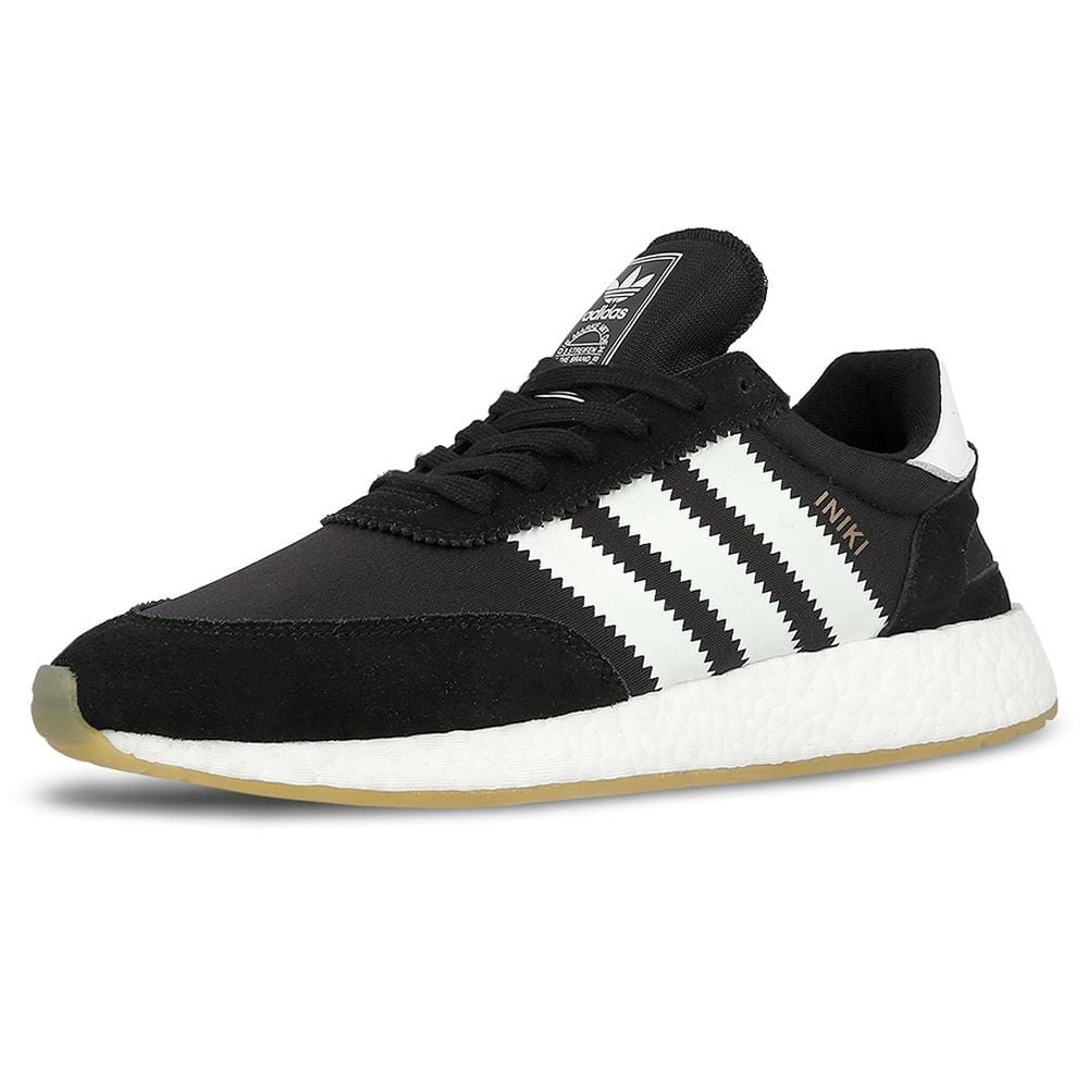 Exclusive adidas Iniki Runner Core Black-Gum — UK 3.5 | EU 36 | US 4 — Lifestyle View
