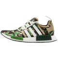 Exclusive Bape x Adidas NMD_R1 Green Camo — UK 3.5 | EU 36 | US 4 — Front View