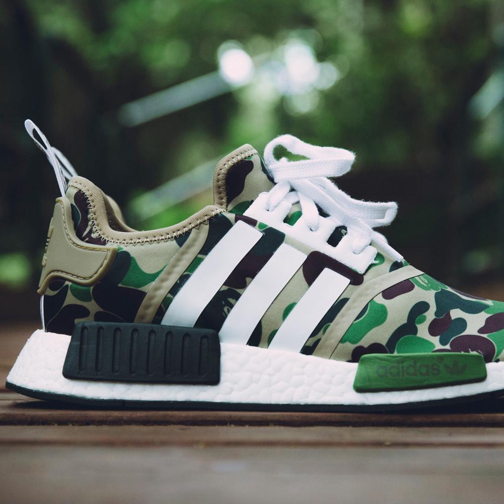 Exclusive Bape x Adidas NMD_R1 Green Camo — UK 3.5 | EU 36 | US 4 — Alternate View 8