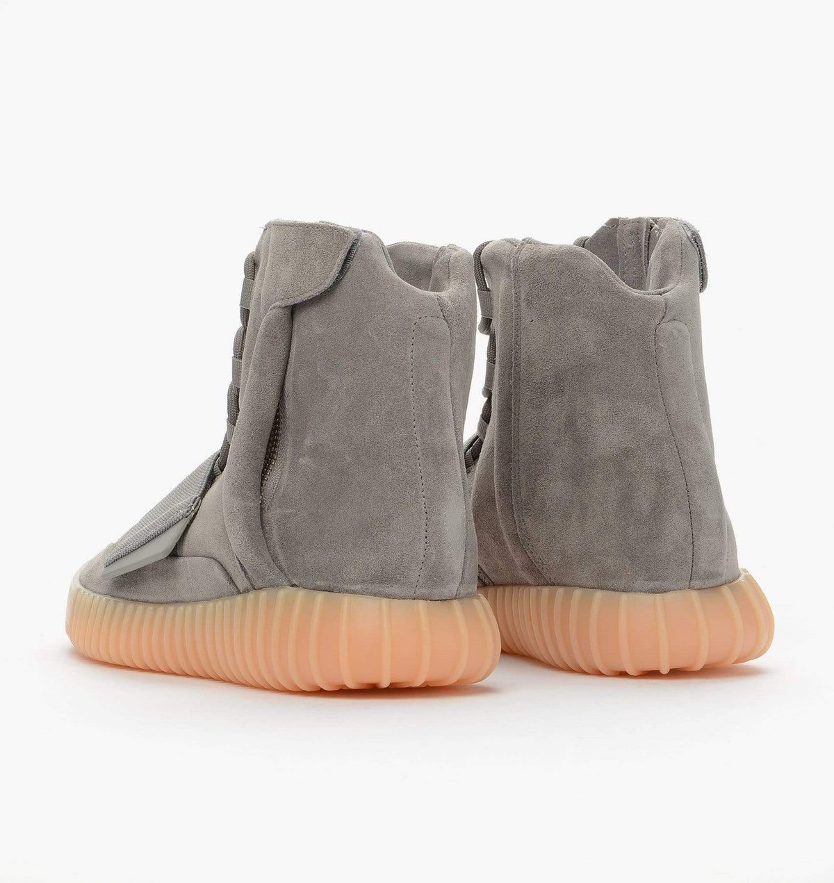 Exclusive Adidas Originals Yeezy 750 Boost Light Grey-Gum — UK 3.5 | EU 36 | US 4 — Back View