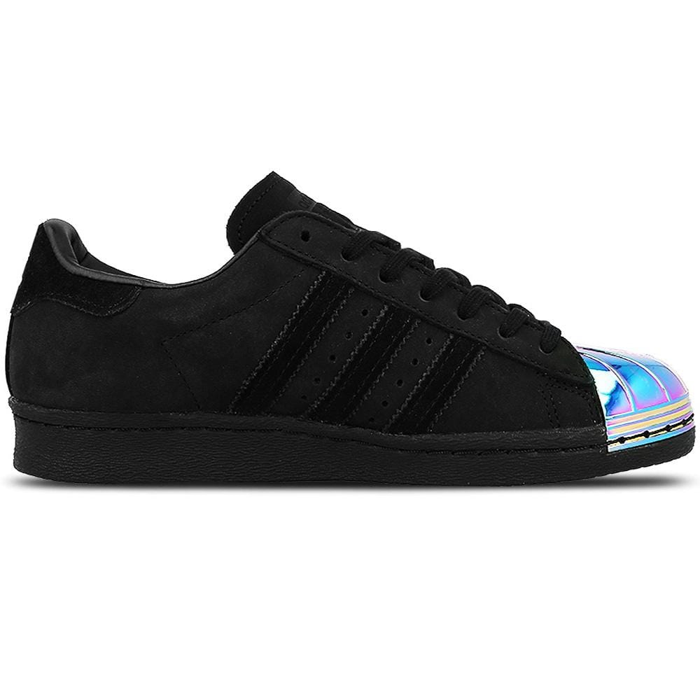 Exclusive adidas Originals Superstar 80s Metal Toe W (black-multi) — UK 3.5 | EU 36 | US 4 — Side View
