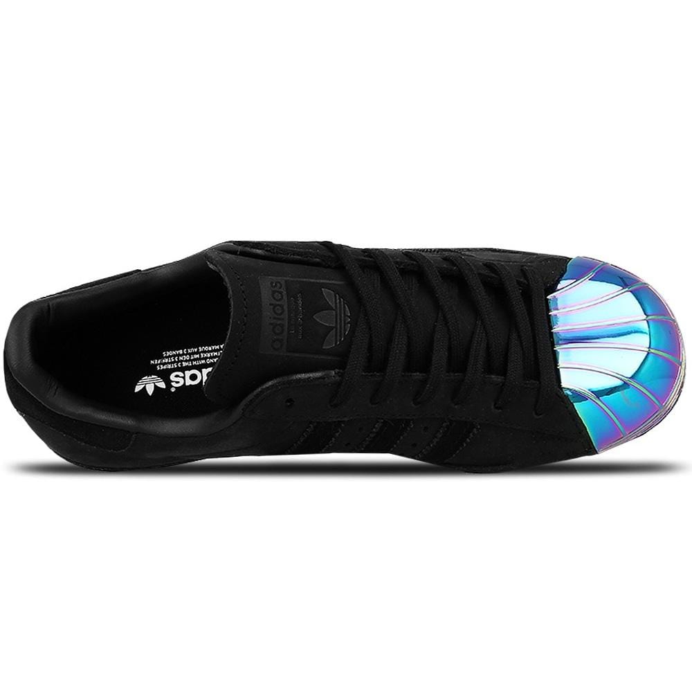 Exclusive adidas Originals Superstar 80s Metal Toe W (black-multi) — UK 3.5 | EU 36 | US 4 — Detail View