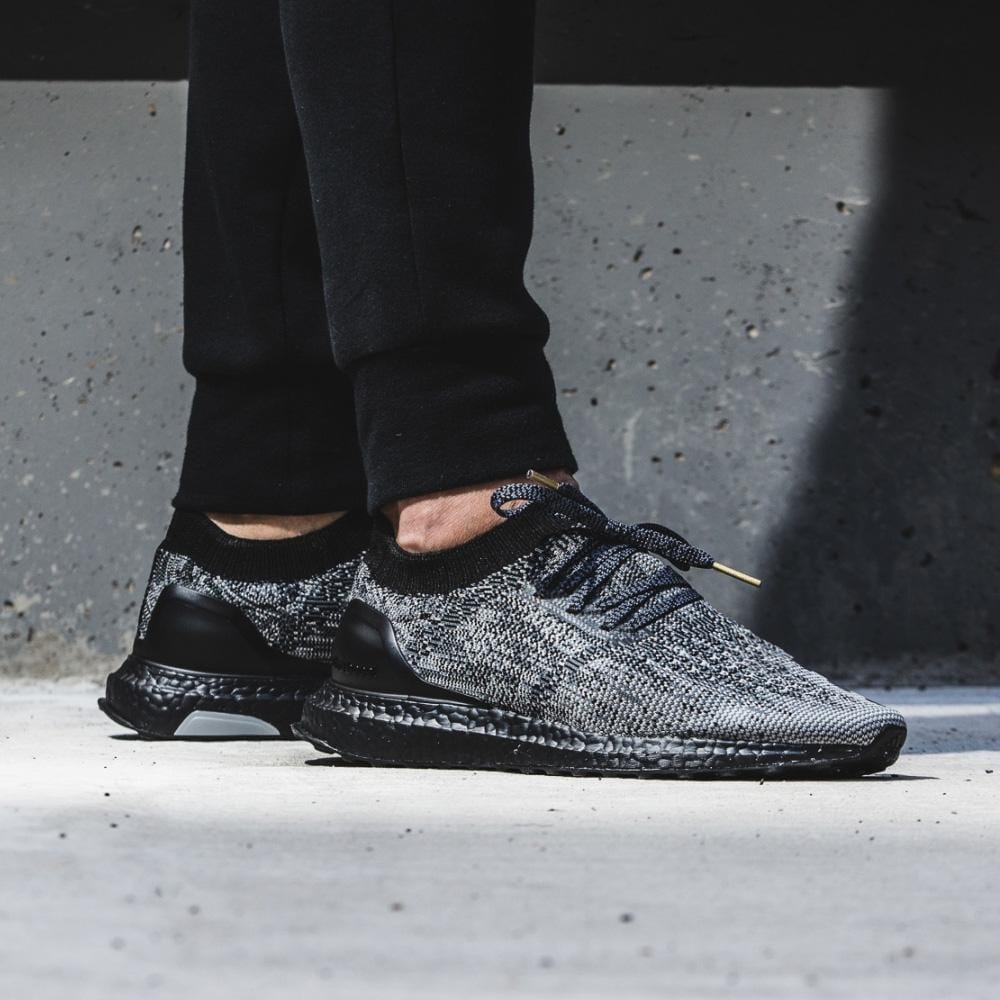 Exclusive ADIDAS ULTRA BOOST UNCAGED LTD. Core Black & Solid Grey — UK 3.5 | EU 36 | US 4 — Side View