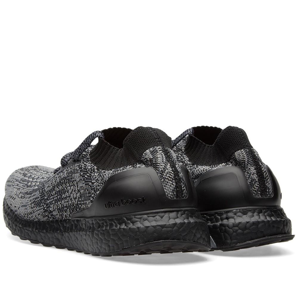 Exclusive ADIDAS ULTRA BOOST UNCAGED LTD. Core Black & Solid Grey — UK 3.5 | EU 36 | US 4 — Detail View