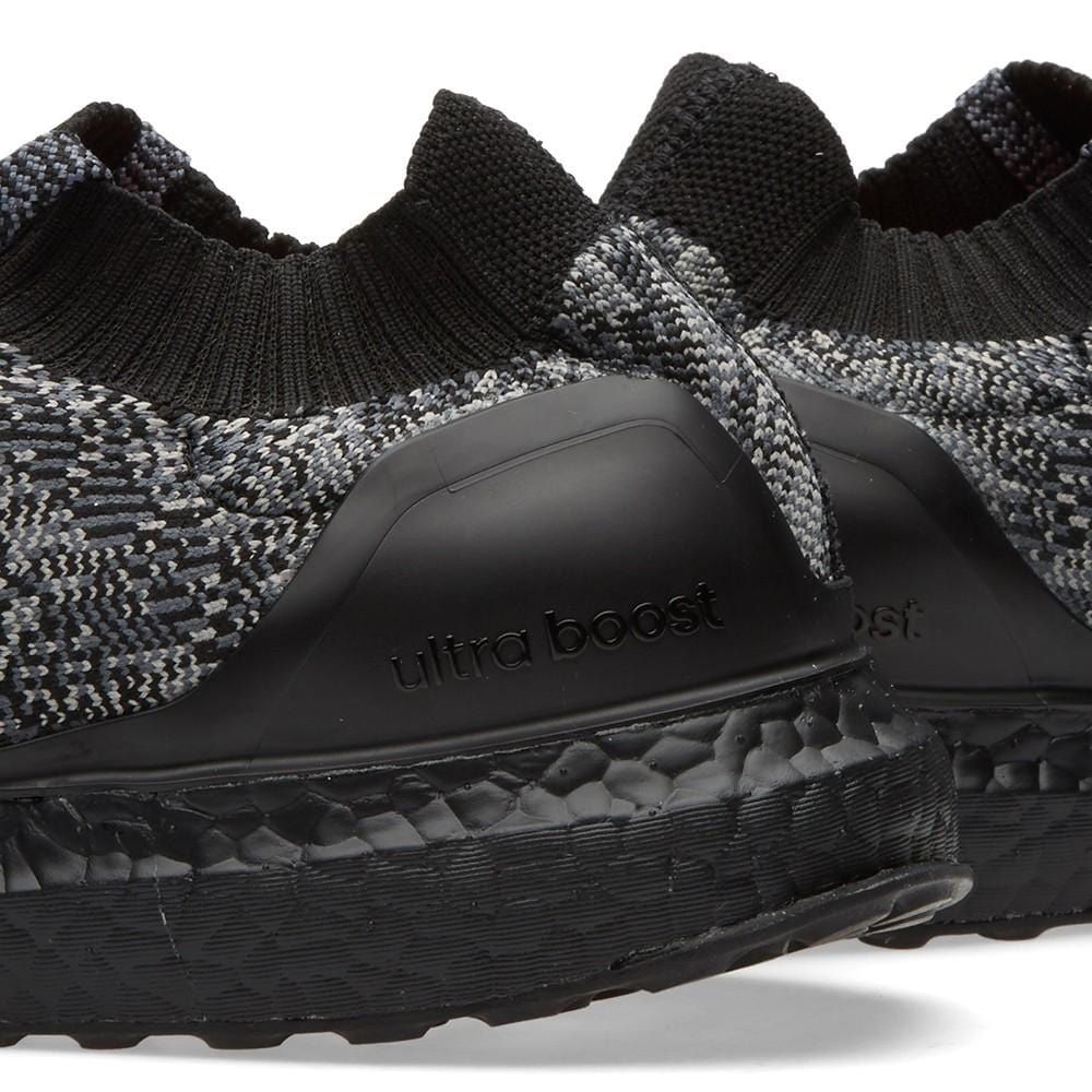 Exclusive ADIDAS ULTRA BOOST UNCAGED LTD. Core Black & Solid Grey — UK 3.5 | EU 36 | US 4 — Lifestyle View