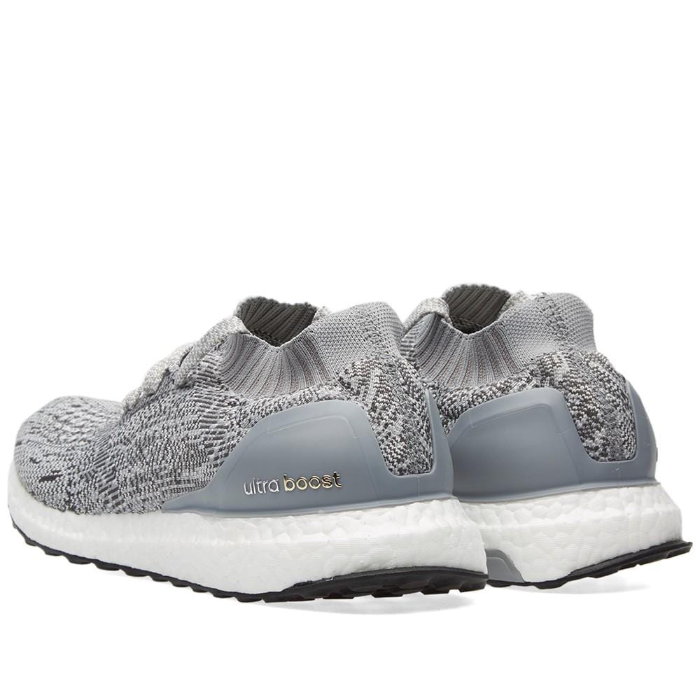 Exclusive ADIDAS ULTRA BOOST UNCAGED Clear Grey & Solid Grey — UK 3.5 | EU 36 | US 4 — Back View