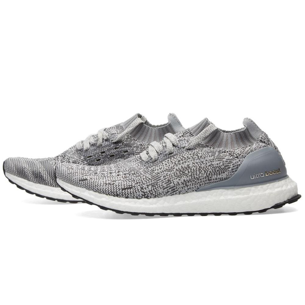 Exclusive ADIDAS ULTRA BOOST UNCAGED Clear Grey & Solid Grey — UK 3.5 | EU 36 | US 4 — Front View