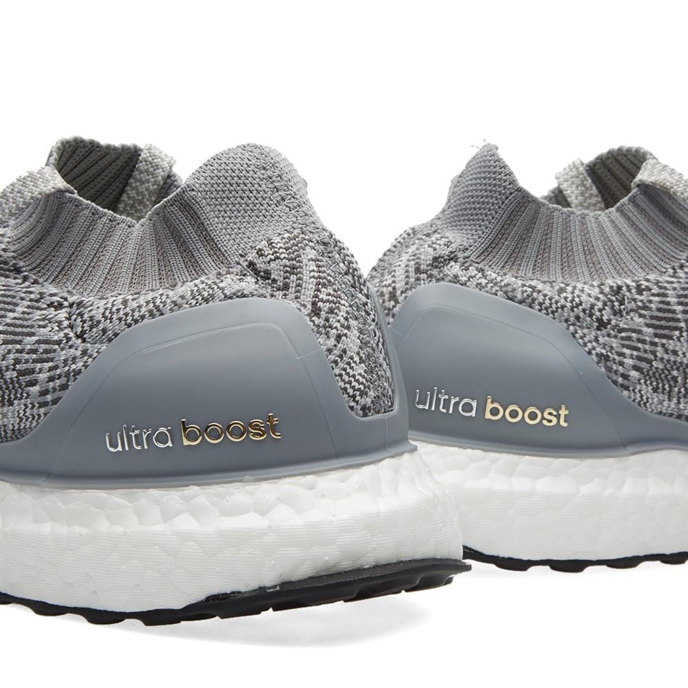 Exclusive ADIDAS ULTRA BOOST UNCAGED Clear Grey & Solid Grey — UK 3.5 | EU 36 | US 4 — Lifestyle View