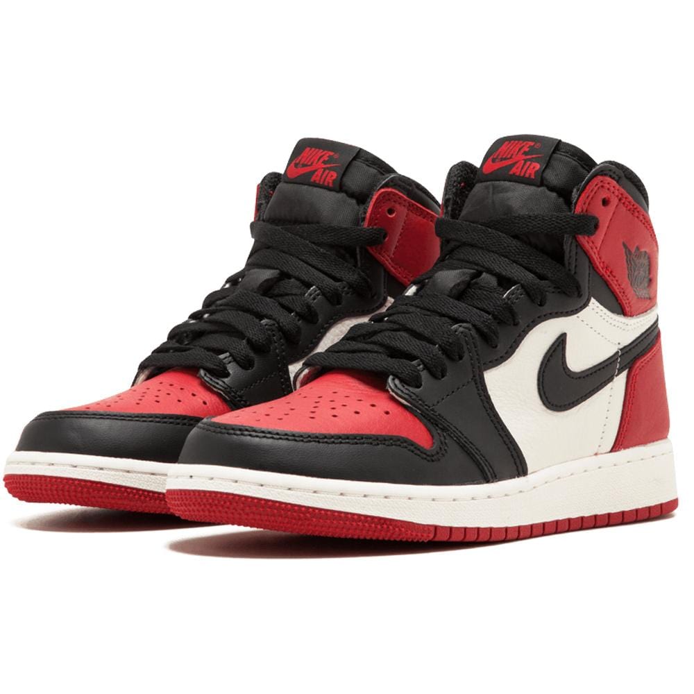 Exclusive Air Jordan 1 Retro High OG GS "Bred Toe" — UK 13.5 | EU 32 | US 1Y — Lifestyle View