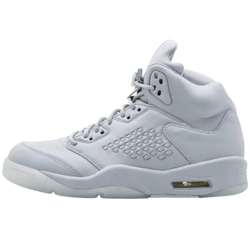 Exclusive Air Jordan 5 Premium Pure Platinum — UK 3 | EU 35.5 | US 3.5 — Front View