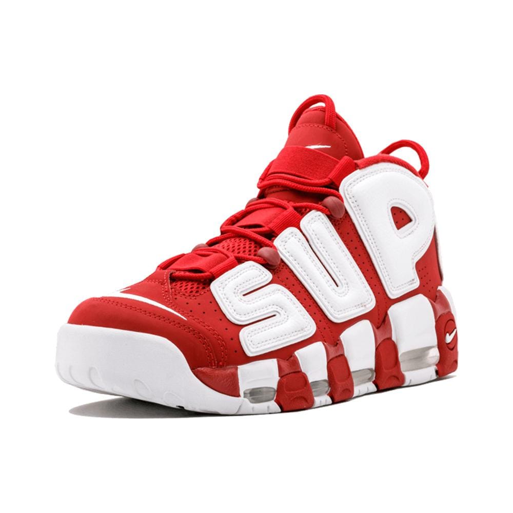 Exclusive Supreme X Nike Air More Uptempo "Varsity Red" — UK 3 | EU 35.5 | US 3.5 — Top View