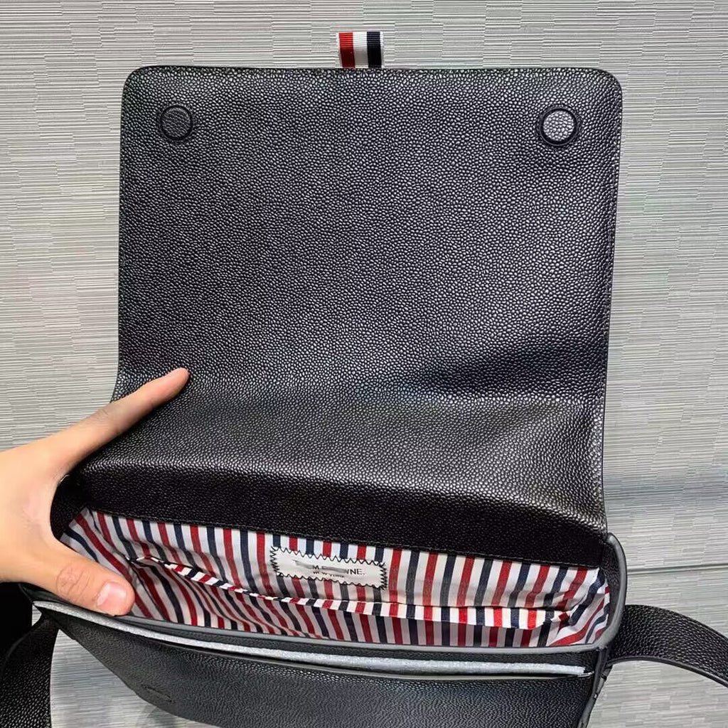 Exclusive Thom Browne  Top-notch shoulder crossbody bag — 27CM*21.5CM*6CM — Alternate View 8