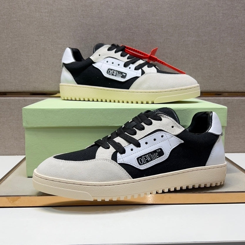 Exclusive Off-White Arrow logo Sports shoes#70 — Black — Size 36 — Side View