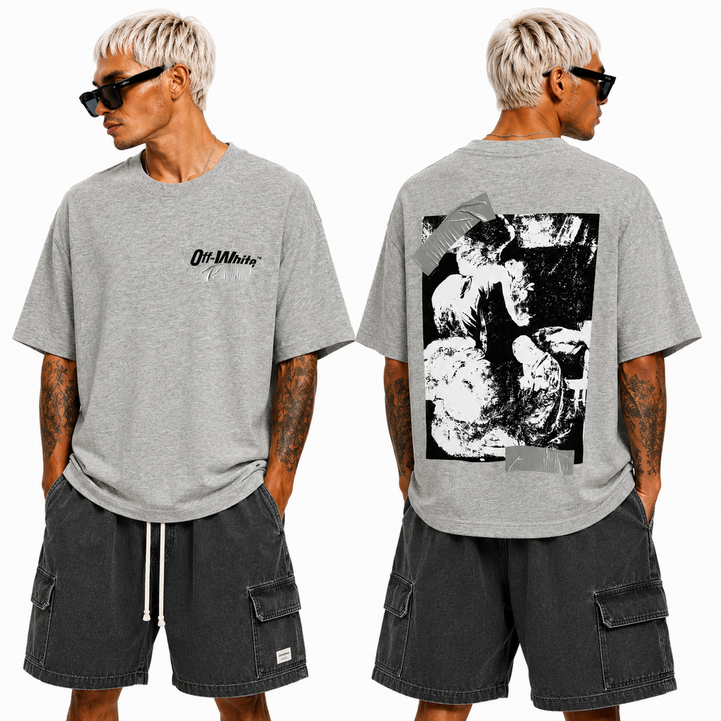Exclusive OFF-White  Arrow sign T-shirt#812 — White — Size XS — Front View