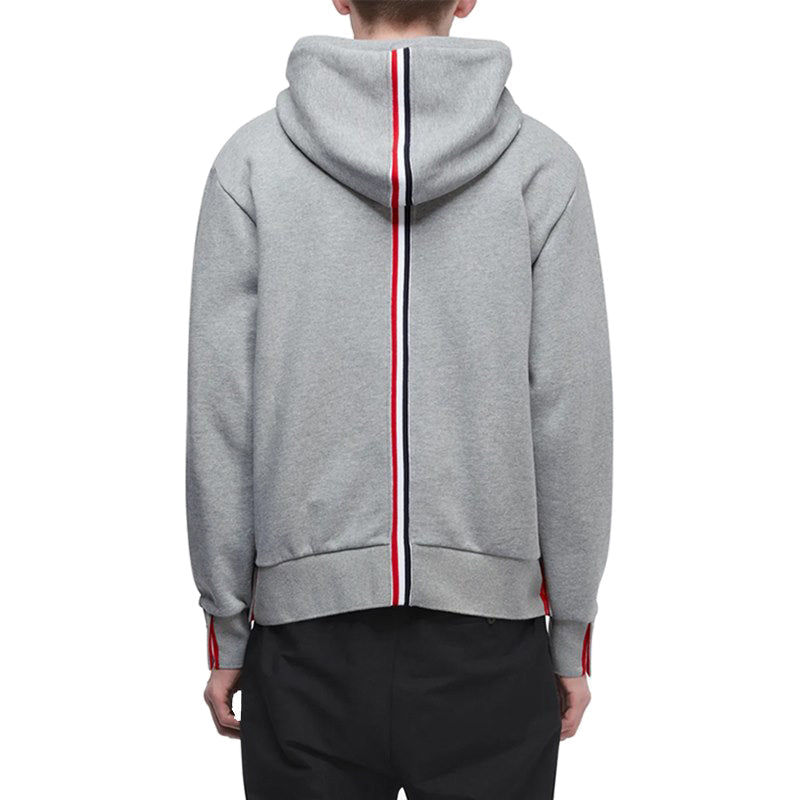 Exclusive Thom Browne  2025ss Couple Hoodie — Gray — Size 0/S — Side View