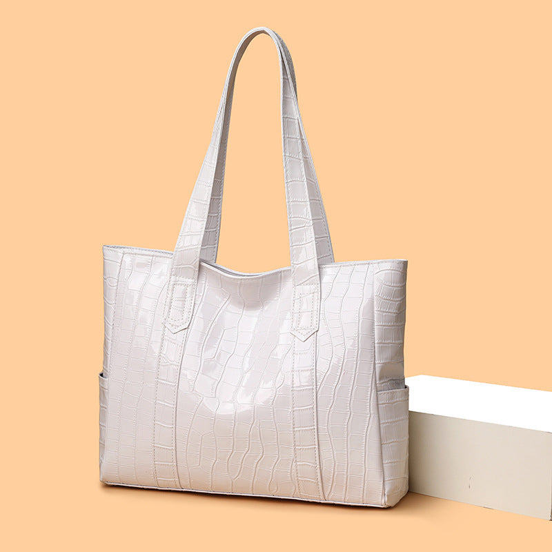 Exclusive Korean Style Stylish Simple And Versatile European And American Commuters' Tote Bag — Blue — Alternate View 9