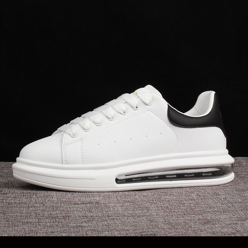 Exclusive Lovers' Thick Soled Casual Shoes For Students — White — Size 35 — Top View