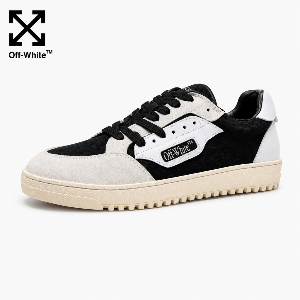 Exclusive Off-White Arrow logo Sports shoes#70 — Black — Size 36 — Front View