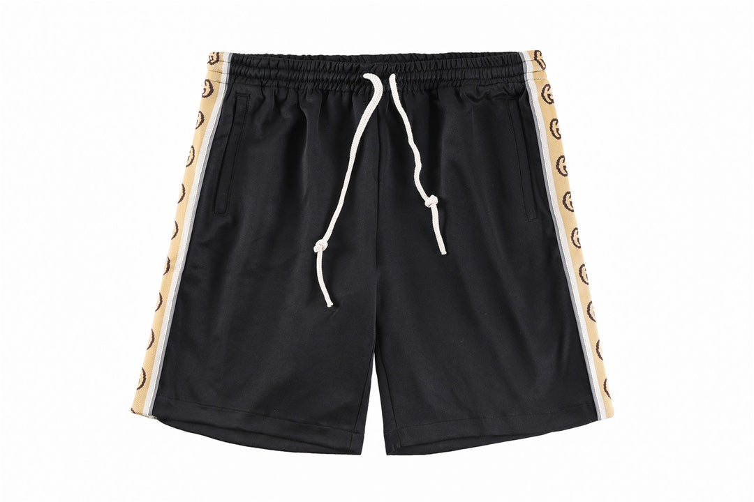 Exclusive Gucci Double G Monogram Tape Shorts — XS — Side View