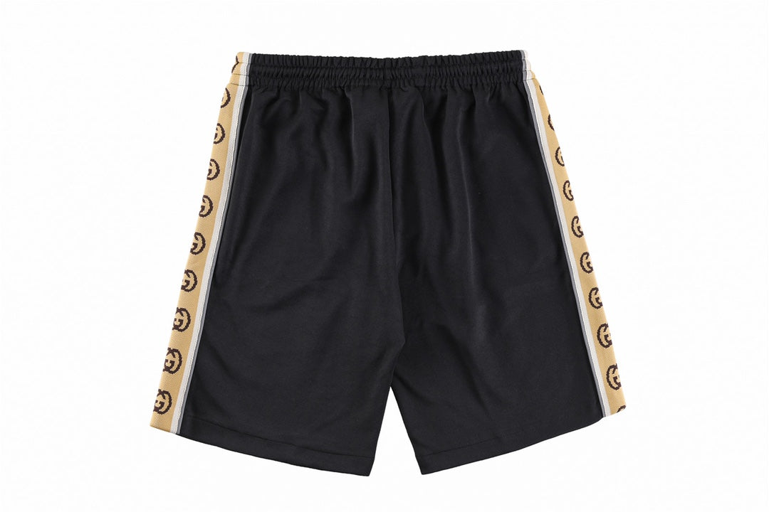Exclusive Gucci Double G Monogram Tape Shorts — XS — Back View